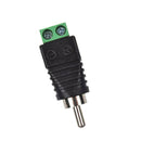 4pcs Electronic Speaker Wire Cable to Audio Male RCA Connector Adapter Plug New