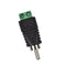 4pcs Electronic Speaker Wire Cable to Audio Male RCA Connector Adapter Plug New