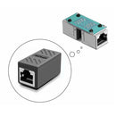 Female to Female Cat7 Inline RJ45 Keystone Wall Coupler Jack Adapter Black