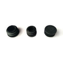 100X Round Plastic Black Blanking End Cap Caps Tube Pipe Inserts Plug Bung 25mm