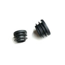100X Round Plastic Black Blanking End Cap Caps Tube Pipe Inserts Plug Bung 25mm