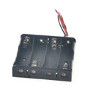 Black ABS Battery Holder Storage Box Case for AA Li-ion 18650 6V with Pin