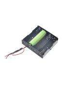 Black ABS Battery Holder Storage Box Case for AA Li-ion 18650 6V with Pin
