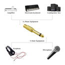 5X 6.35mm 1/4" inch Male Mono Plug To RCA Female Jack Audio Adapter Connection