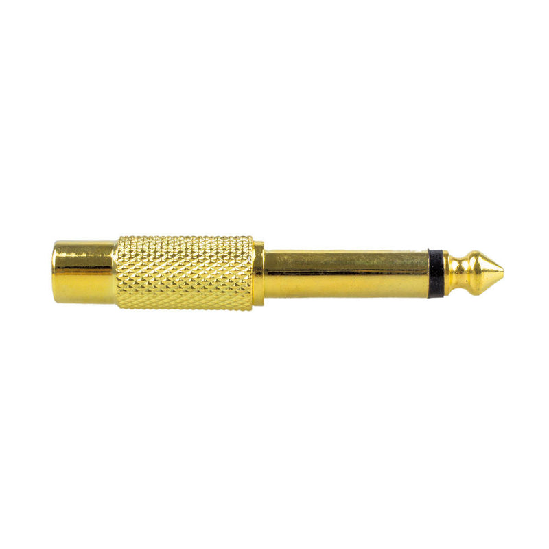 5X 6.35mm 1/4" inch Male Mono Plug To RCA Female Jack Audio Adapter Connection