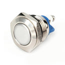 30A DC12V 16mm Waterproof Stainless Steel Metal Momentary Button Switch New