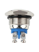 30A DC12V 16mm Waterproof Stainless Steel Metal Momentary Button Switch New