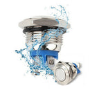 30A DC12V 16mm Waterproof Stainless Steel Metal Momentary Button Switch New