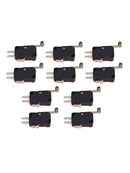 10 pcs V-156-1C25 15A Micro SPDT Long Hinge Roller Lever Limit Switch Practical