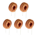 5Pcs Vertical Toroid Magnetic Inductor Monolayer Wire Wind Wound 100uH 6A Coil