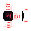 3* LED Car Seat Heated Electric Thermostat Temperature Controller Switch Hot