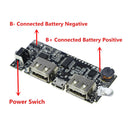 Dual USB 5V 1A 2.1A Mobile Power Bank 18650 Battery Charger PCB LCD Phone-DIY S