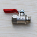 2X 1/ 4 '' Full Port Inline Metal Water Air Gas Fuel Line Shut-off Ball Valve