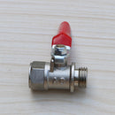 2X 1/ 4 '' Full Port Inline Metal Water Air Gas Fuel Line Shut-off Ball Valve