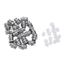 20pcs 5mm Round Chrome Metal LED Lamp Light Emitting Diode Bezel Holder