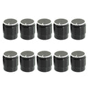 10x 6mm Diameter Knurled Shaft Volume Control Potentiometer Rotary Knobs Hot