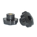 5pcs M8 Female Threaded Plastic Star Head Screw on Type Clamping Nuts Knob Hot