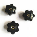 5pcs M8 Female Threaded Plastic Star Head Screw on Type Clamping Nuts Knob Hot
