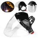 Anti-UV Welding Grinding Helmet Full Face Grinding Shield Clear Anti-Fog Window