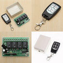 433MHz DC 12V 4 CH Channel Wireless RF 4 Relay Remote Control Switch Receiver