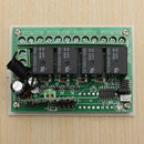 433MHz DC 12V 4 CH Channel Wireless RF 4 Relay Remote Control Switch Receiver