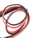 2 Pcs 15mm Multimeter Volt Testing Lead Probe Tester Wire Cord Red Black