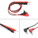 2 Pcs 15mm Multimeter Volt Testing Lead Probe Tester Wire Cord Red Black