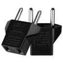 (5-pack) US USA to EU Euro Europe Power Jack Wall Plug Converter Travel Adapter