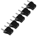 (5-pack) US USA to EU Euro Europe Power Jack Wall Plug Converter Travel Adapter
