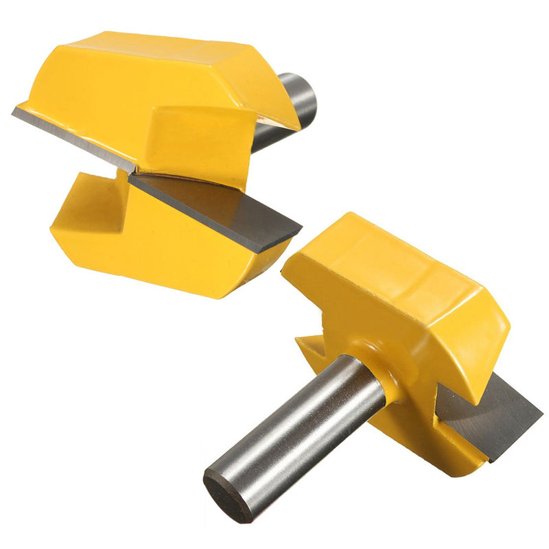 1/2" Shank Bottom Cleaning Router Milling Cutter Tool Black + Yellow