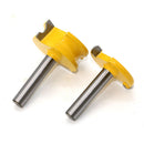 2 pcs 8mm Shank Canoe Flute and Bead Router Bit Set Woodworking Tungsten Cobalt