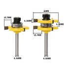 2pcs 8mm Shank Cutter Router Bits Set T-slot for Woodworking Cutting Milling