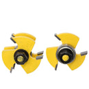 2pcs 8mm Shank Cutter Router Bits Set T-slot for Woodworking Cutting Milling