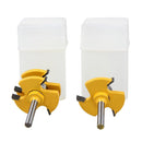 2pcs 8mm Shank Cutter Router Bits Set T-slot for Woodworking Cutting Milling