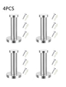 4xHeavy Duty Brushed Towel Hook Wall Mounted Robe Coat Towel Hanger Conveniently