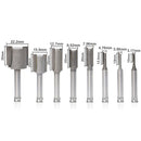 8 x Carbide Shank Router Bit Set Slot Trimmer Woodworking Milling Cutter Tools