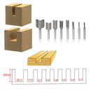 8pcs Shank Straight Router Bit Set Carbide Wood Milling Cutter High Quality Item