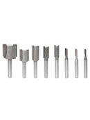 8pcs Shank Straight Router Bit Set Carbide Wood Milling Cutter High Quality Item