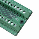 Right Angle D-SUB DB25 Male Header Breakout Board, Terminal Block Plug Connector
