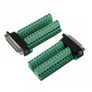 DB25 Female 25Pin Plug Breakout PCB Board Terminals D-SUB Connector NEW