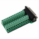 DB25 Female 25Pin Plug Breakout PCB Board Terminals D-SUB Connector NEW