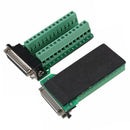 Right Angle D-SUB DB25 Male Header Breakout Board, Terminal Block Plug Connector