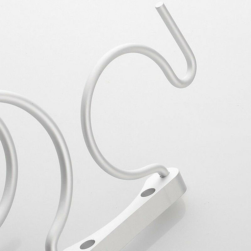 Hair Dryer Stand Storage Organizer Rack Holder Hanger Wall Mounted Bathroom Set