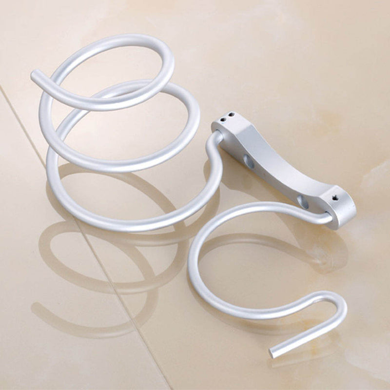 Hair Dryer Stand Storage Organizer Rack Holder Hanger Wall Mounted Bathroom Set
