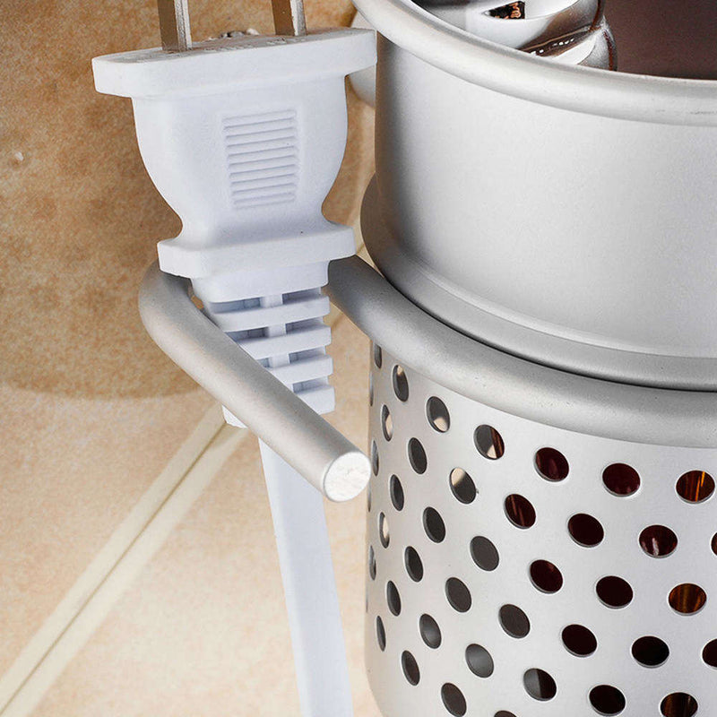 Hair Dryer Stand Storage Organizer Rack Holder Hanger Wall Mounted Bathroom Set