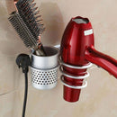 Hair Dryer Stand Storage Organizer Rack Holder Hanger Wall Mounted Bathroom Set