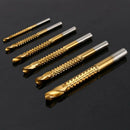 6X Hex Shank HSS High Speed Steel Spiral Screw Thread Taps Titanium Drill Bit