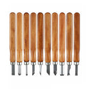 High Carbon Steel Wood Carving Woodworking Tools Chip Detail Chisel 12Pcs/Set