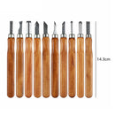 High Carbon Steel Wood Carving Woodworking Tools Chip Detail Chisel 12Pcs/Set