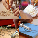 High Carbon Steel Wood Carving Woodworking Tools Chip Detail Chisel 12Pcs/Set